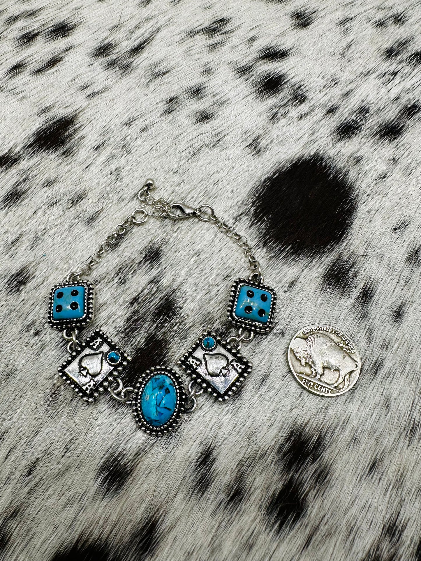 Ace & dice bracelet
