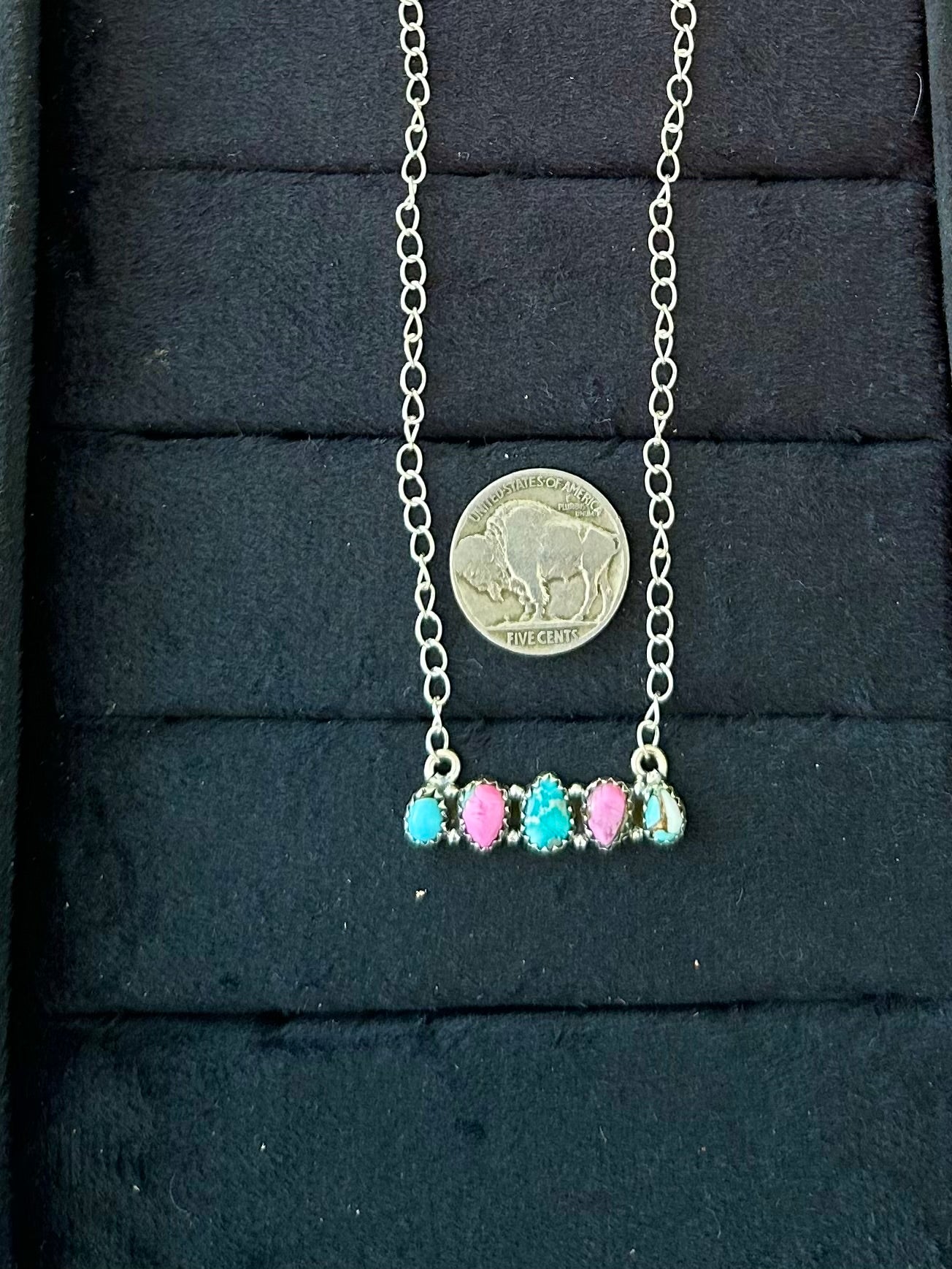 Cotton candy bar necklace