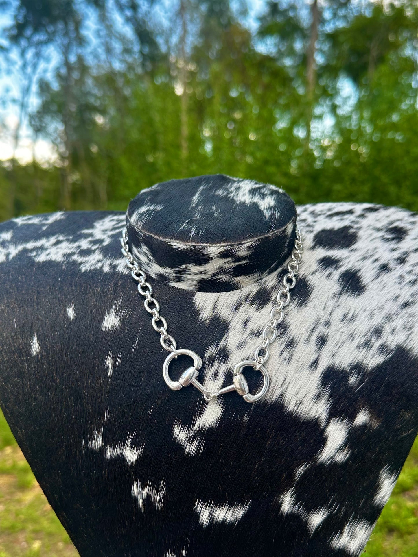 Snaffle bit necklace