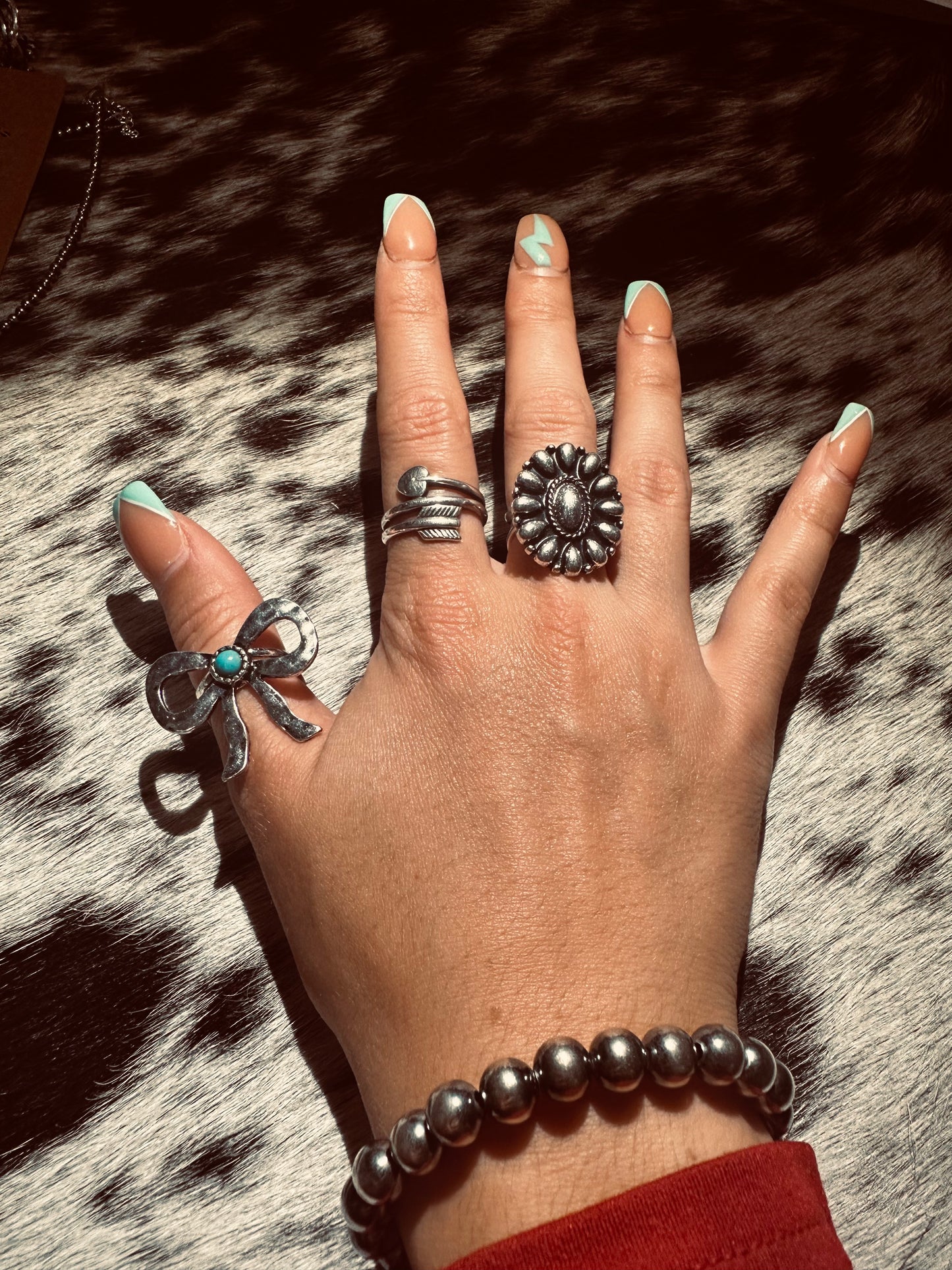 8 mm Sterling silver bracelet