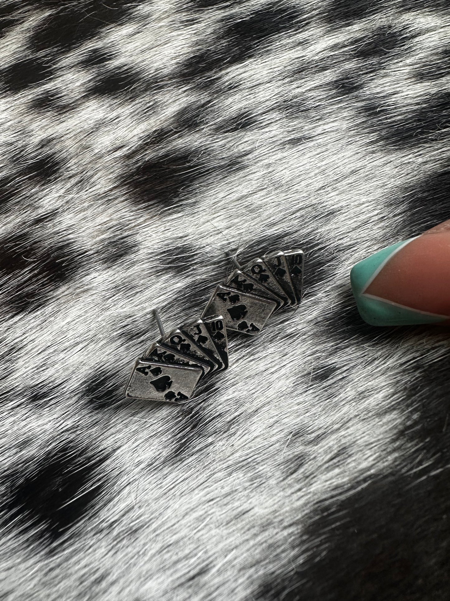 Spade card minis earrings