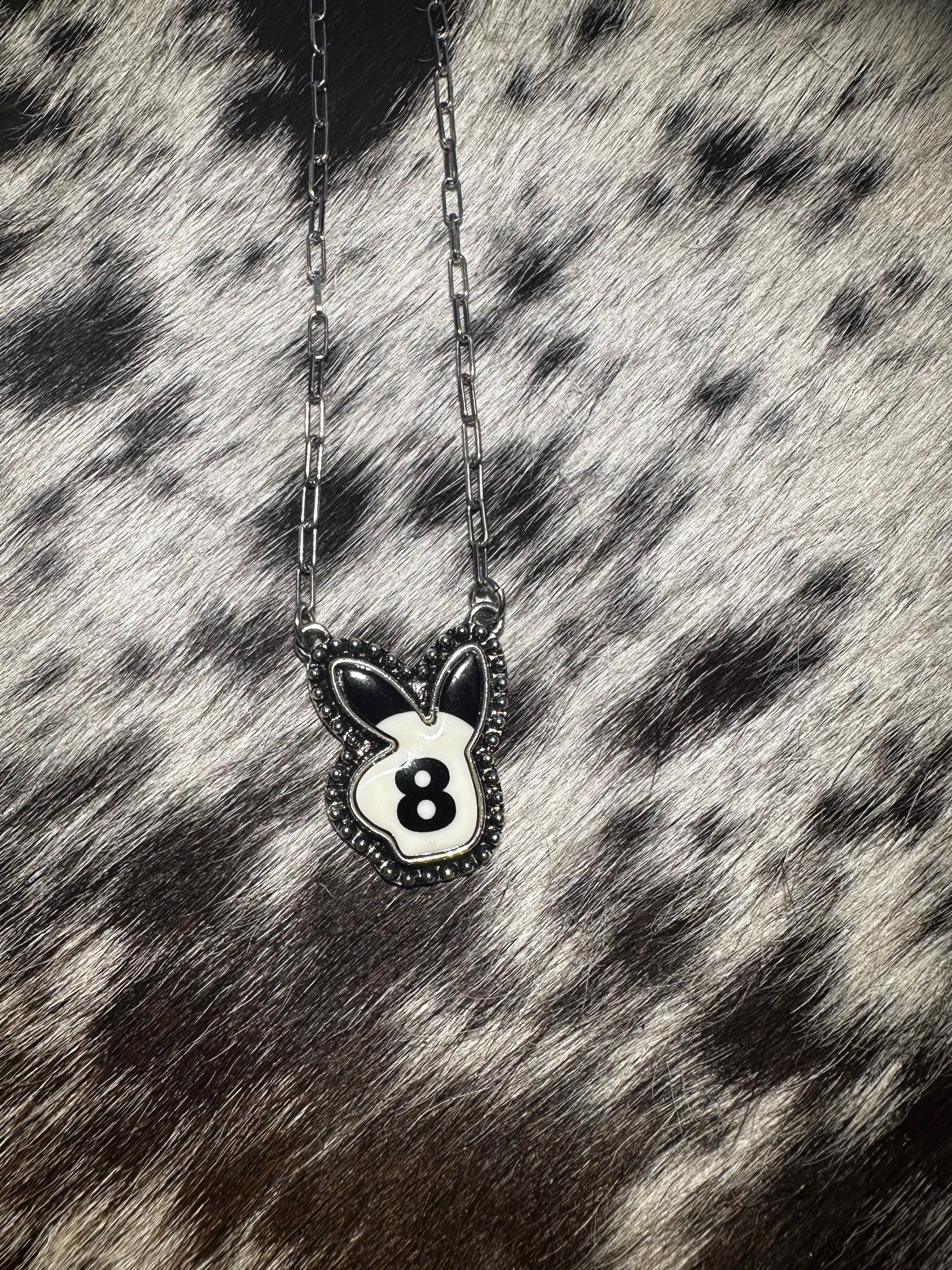 Playboy 8 ball necklace