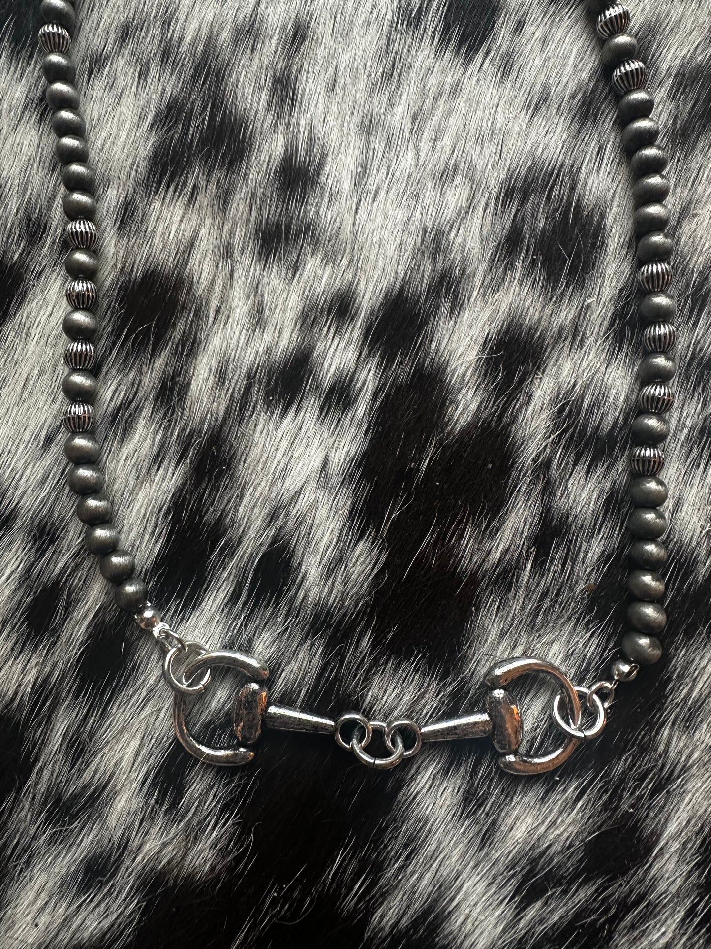 Snaffle bit necklace