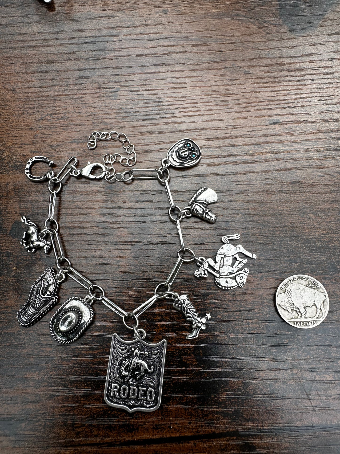 Rodeo charm bracelet