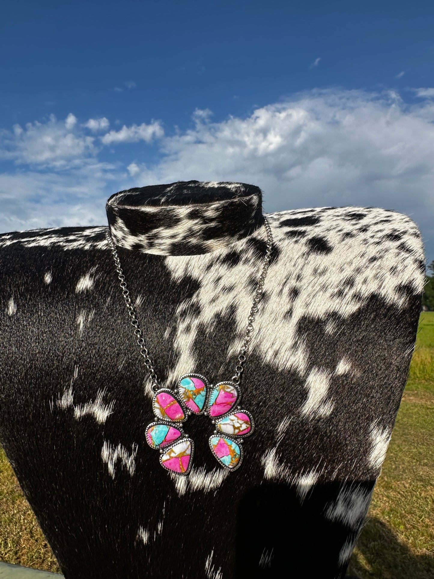 Cotton candy necklace