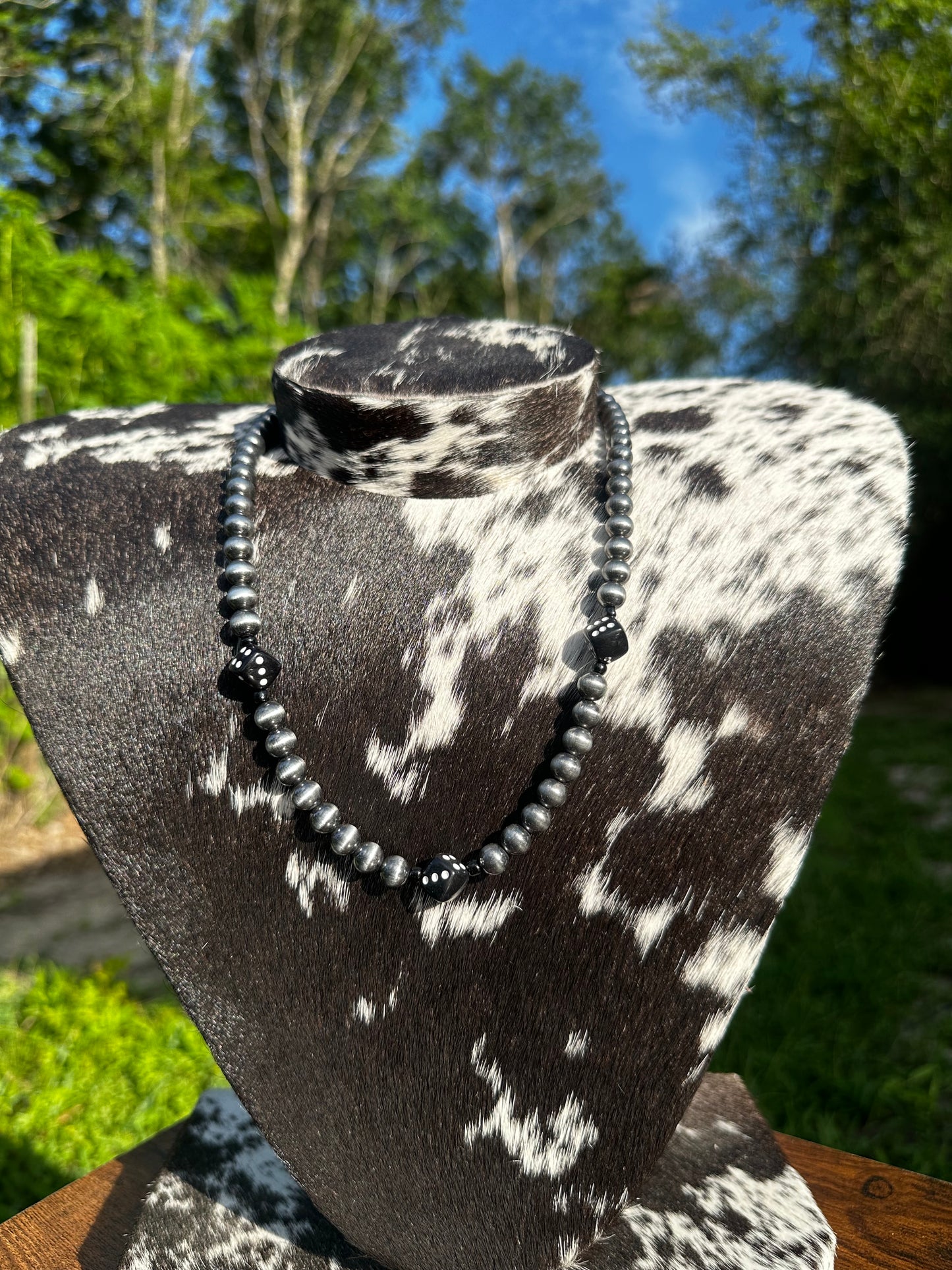 8mm Dice necklace