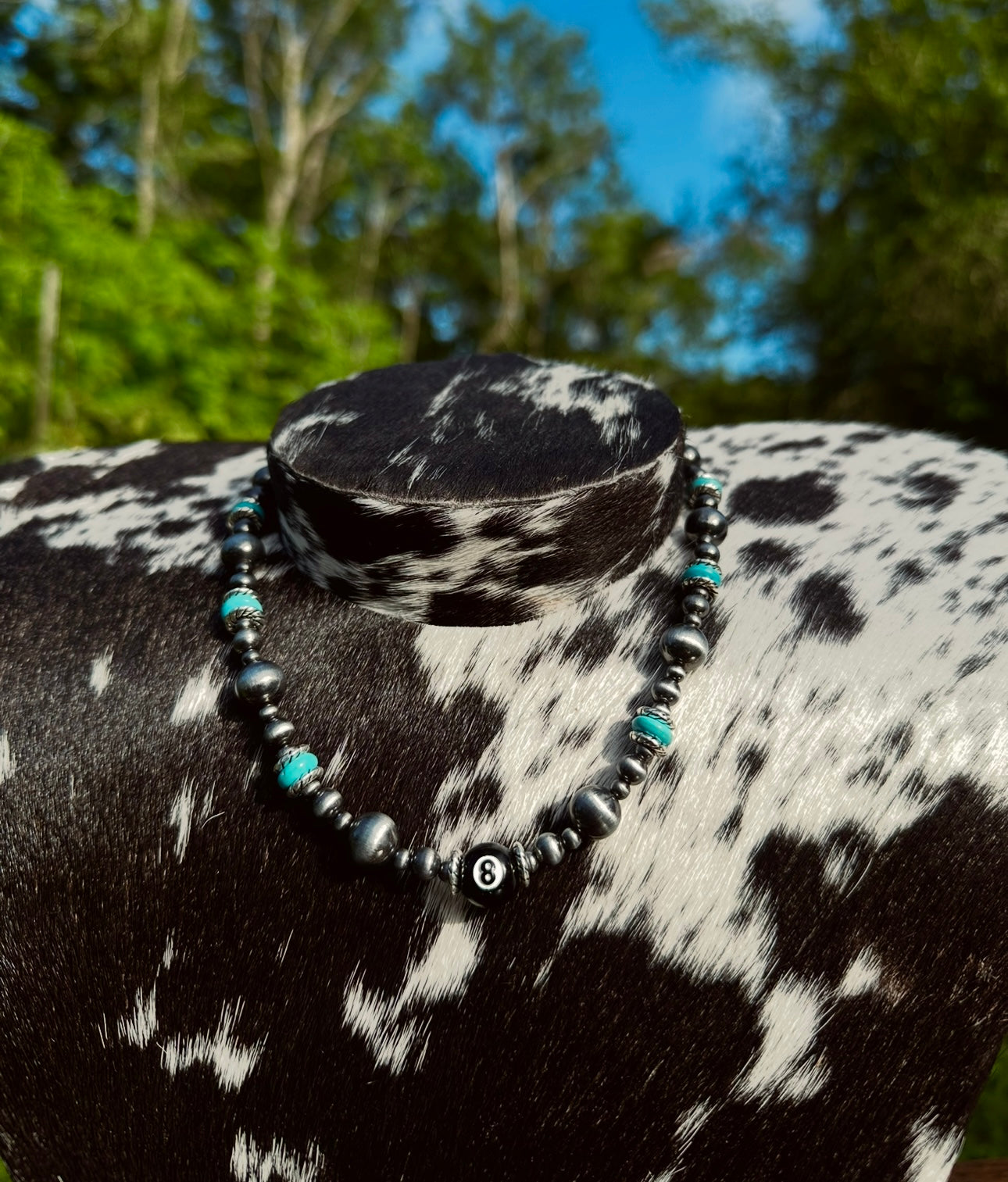 Ellie 8 ball necklace