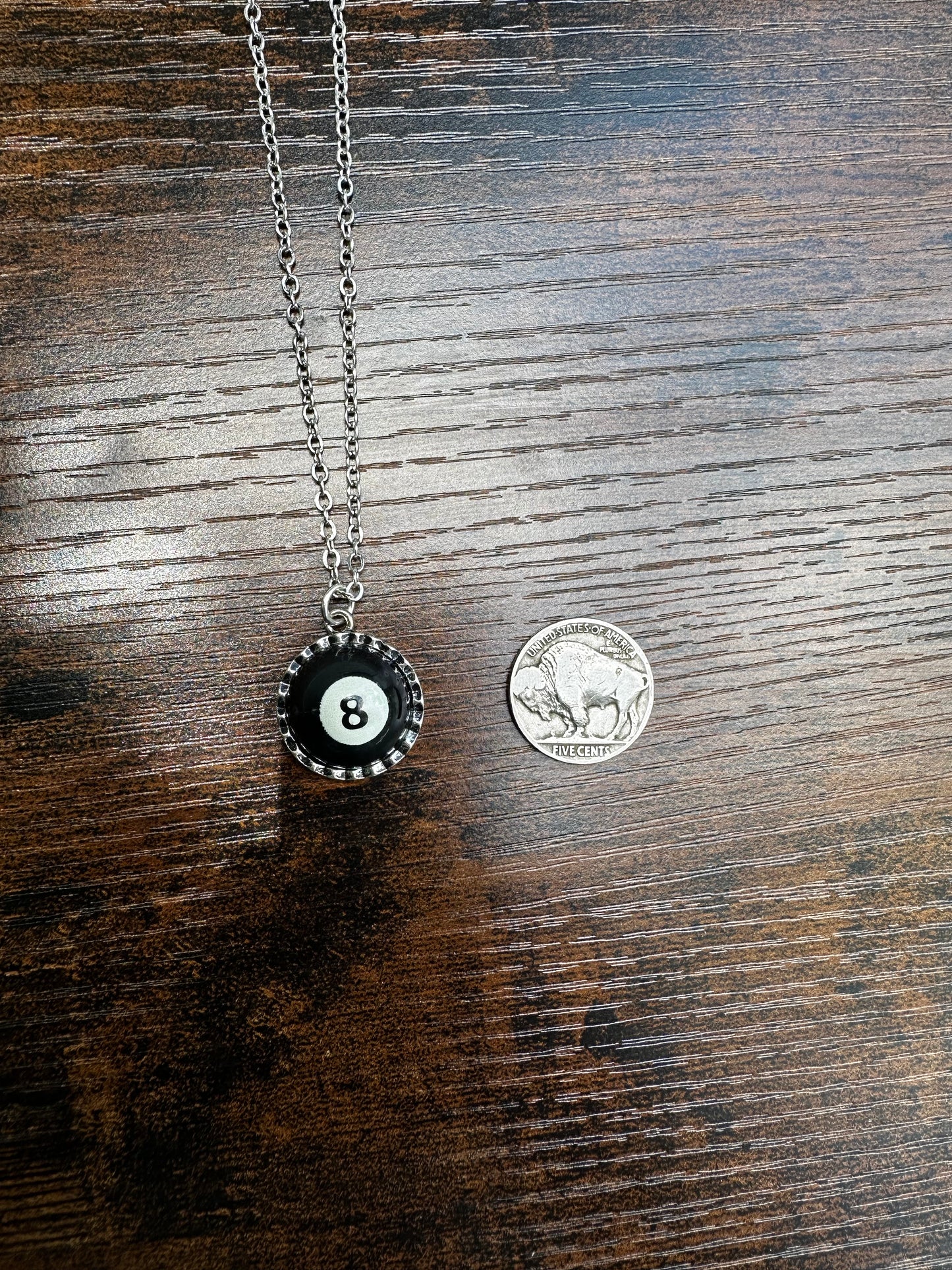 8 ball necklace