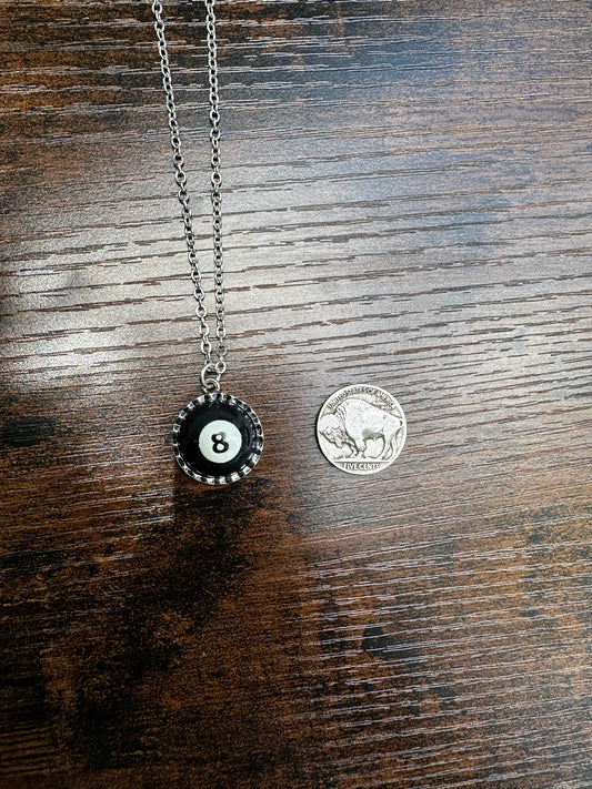 8 ball necklace
