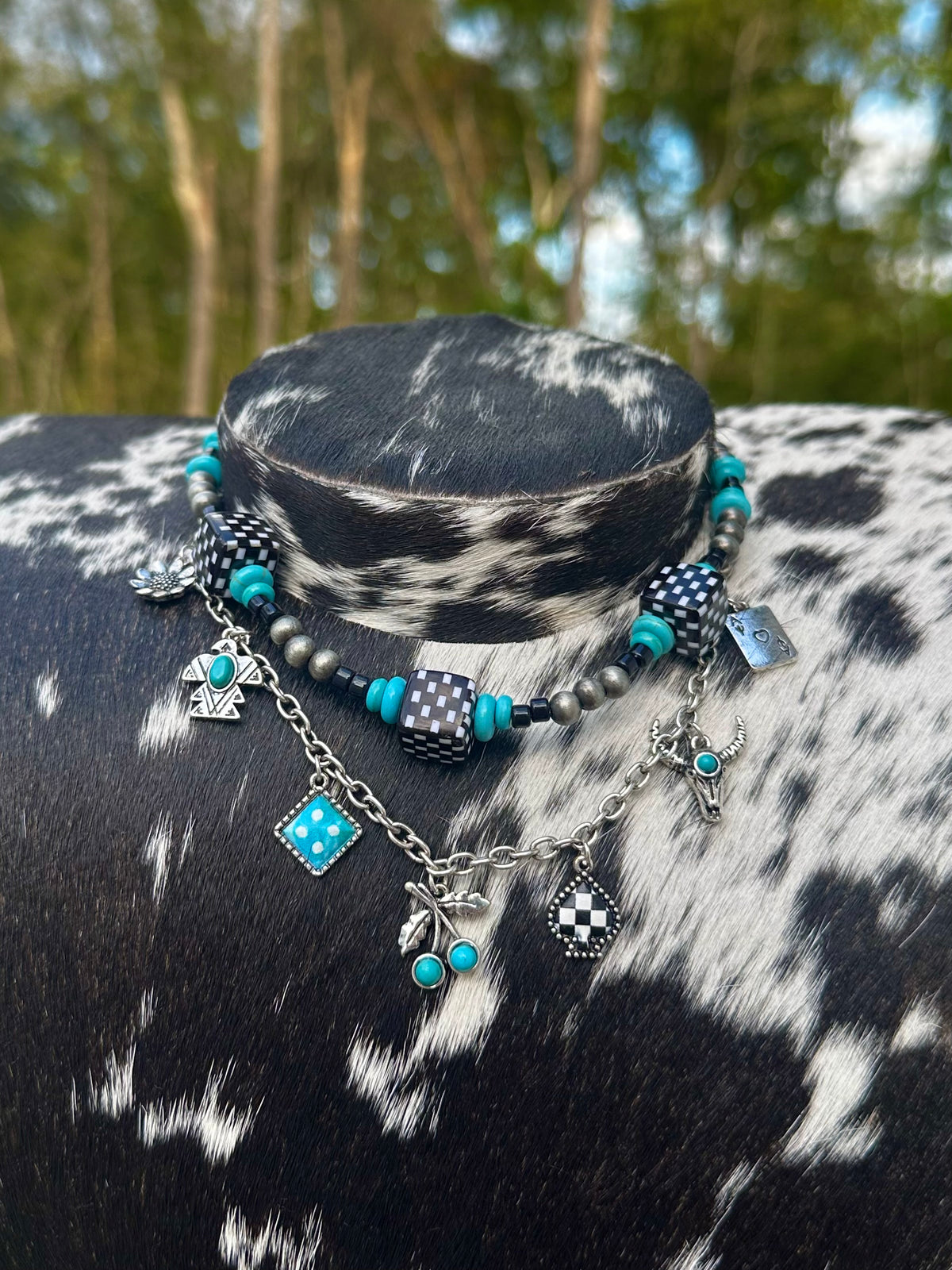 2n1 dice & charm necklace