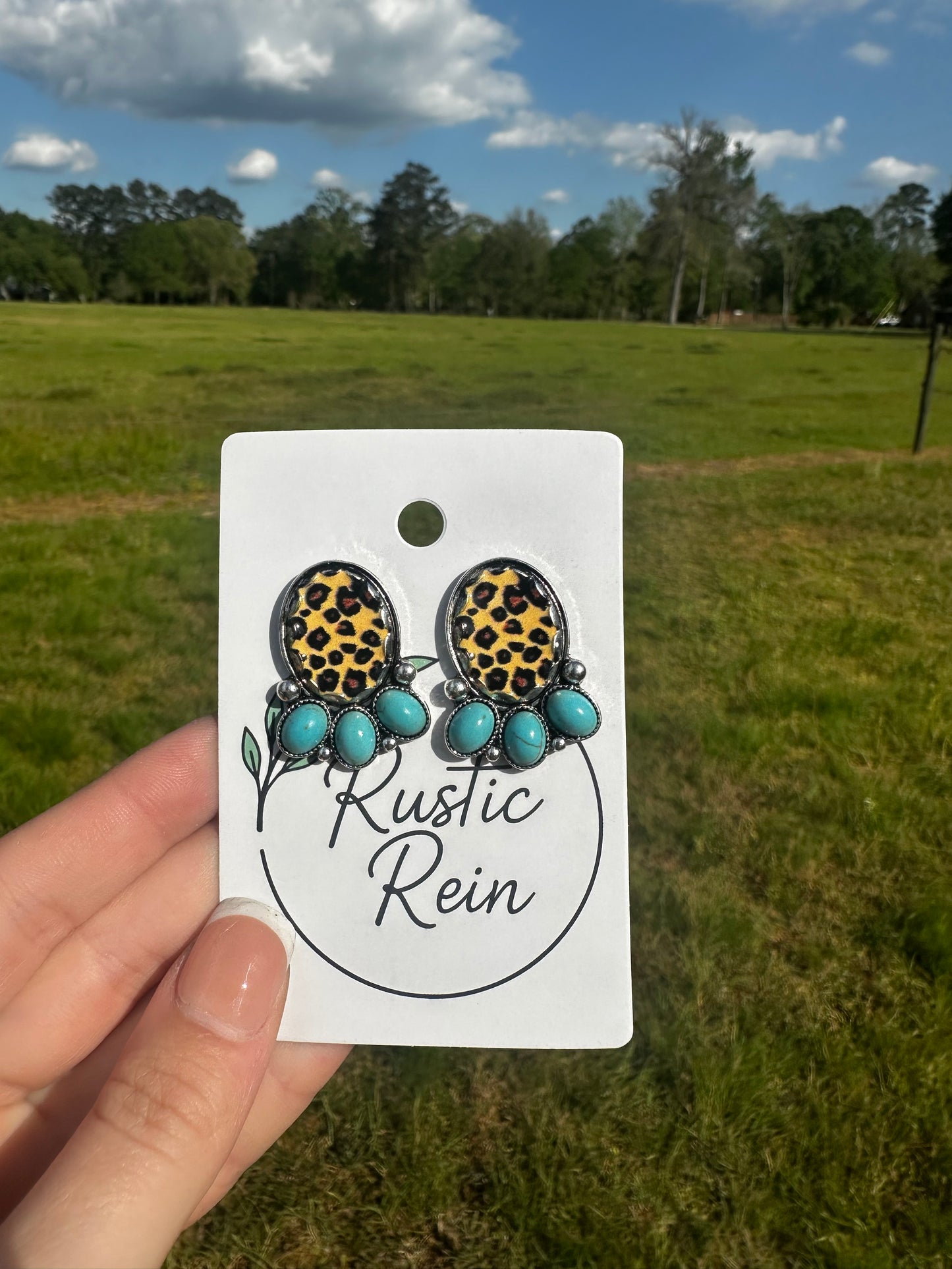 Cheetah earrings