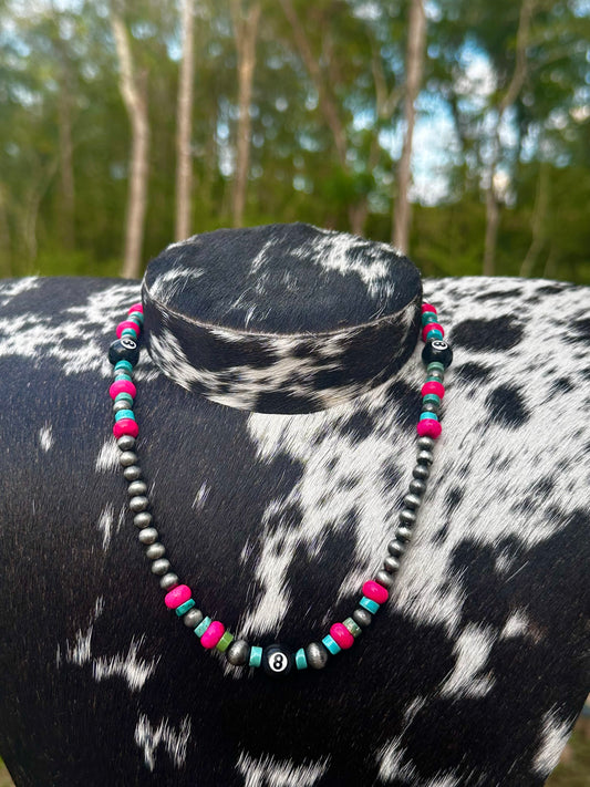 8 ball necklace