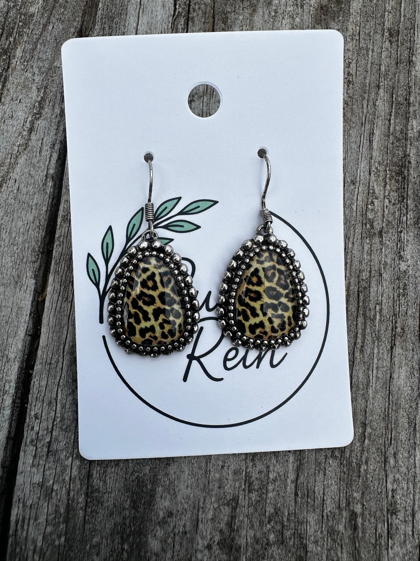 Cheetah earrings