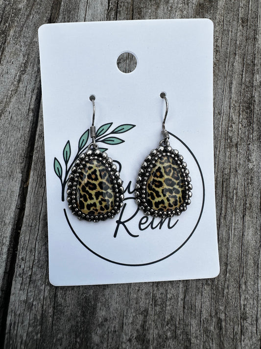 Cheetah earrings