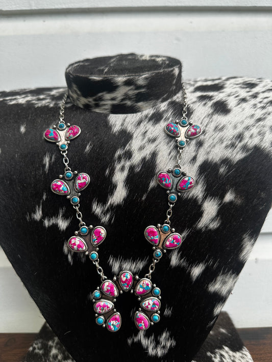 Pink Odessa necklace