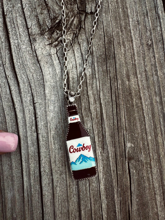 Cowboy beer necklace