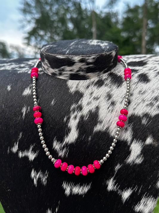 Pink Cora necklace