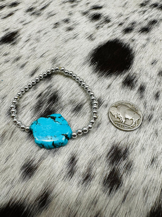 Stone stretch bracelet