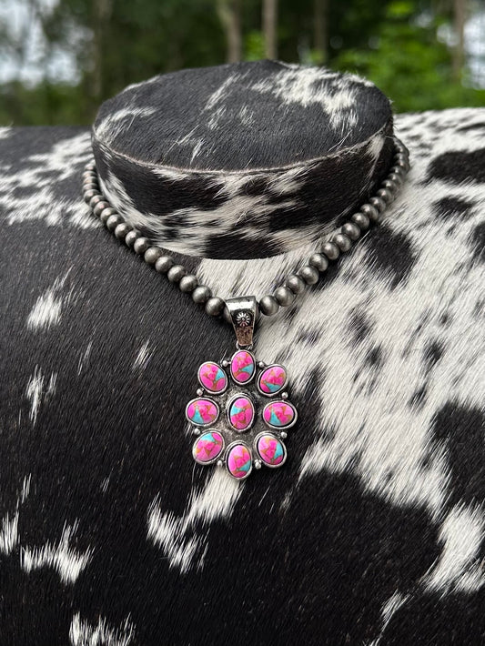 Cotton candy Sophie necklace