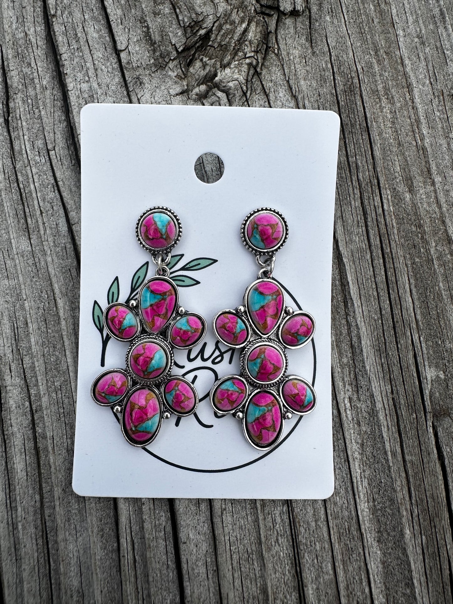 Cotton candy earrings