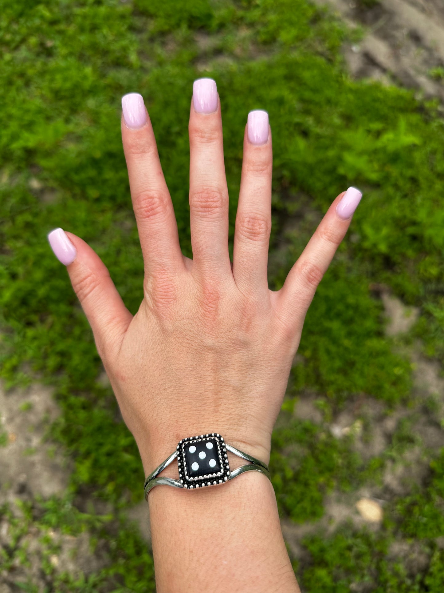 Dice cuff bracelet