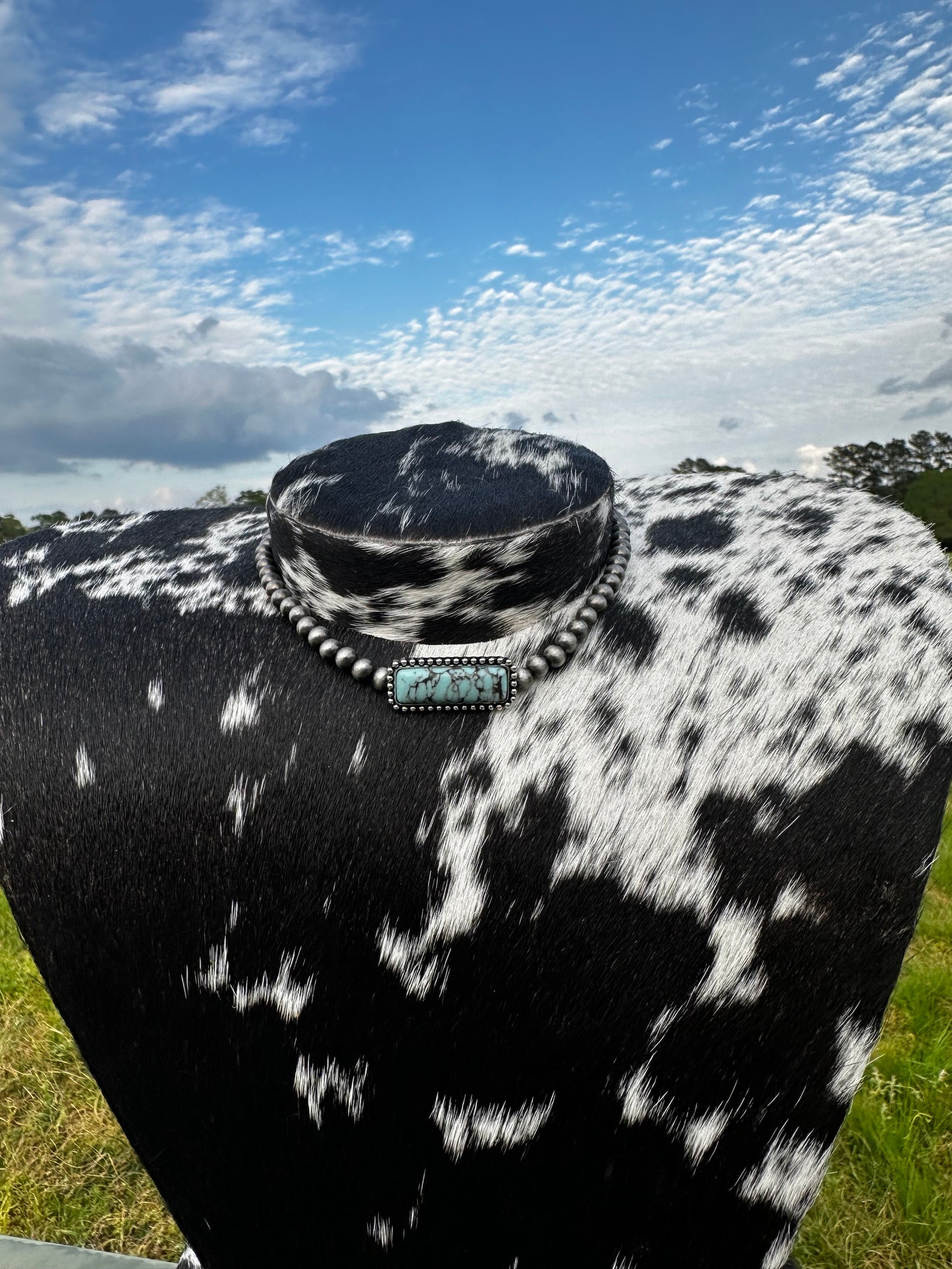 Bar choker necklace