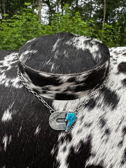 Cummins lightning necklace