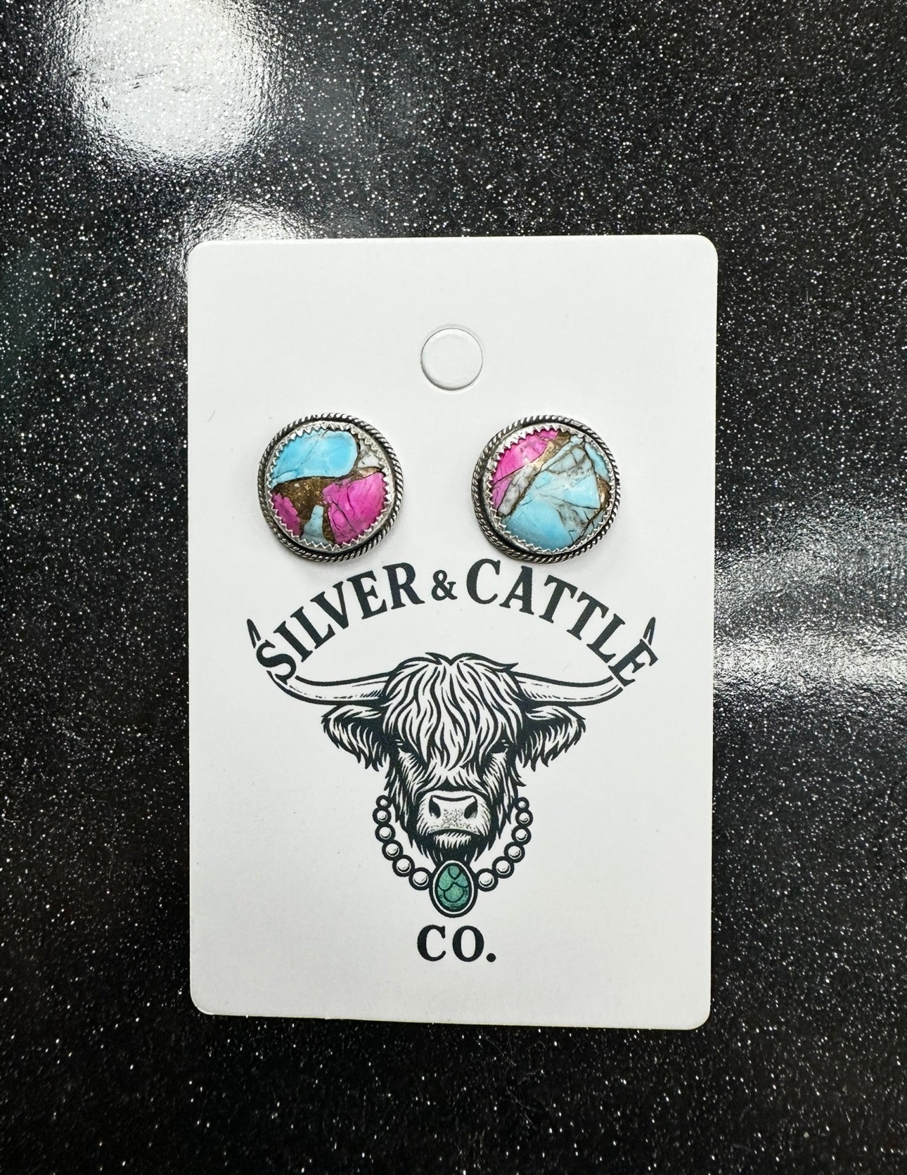 Cotton Candy stud earrings