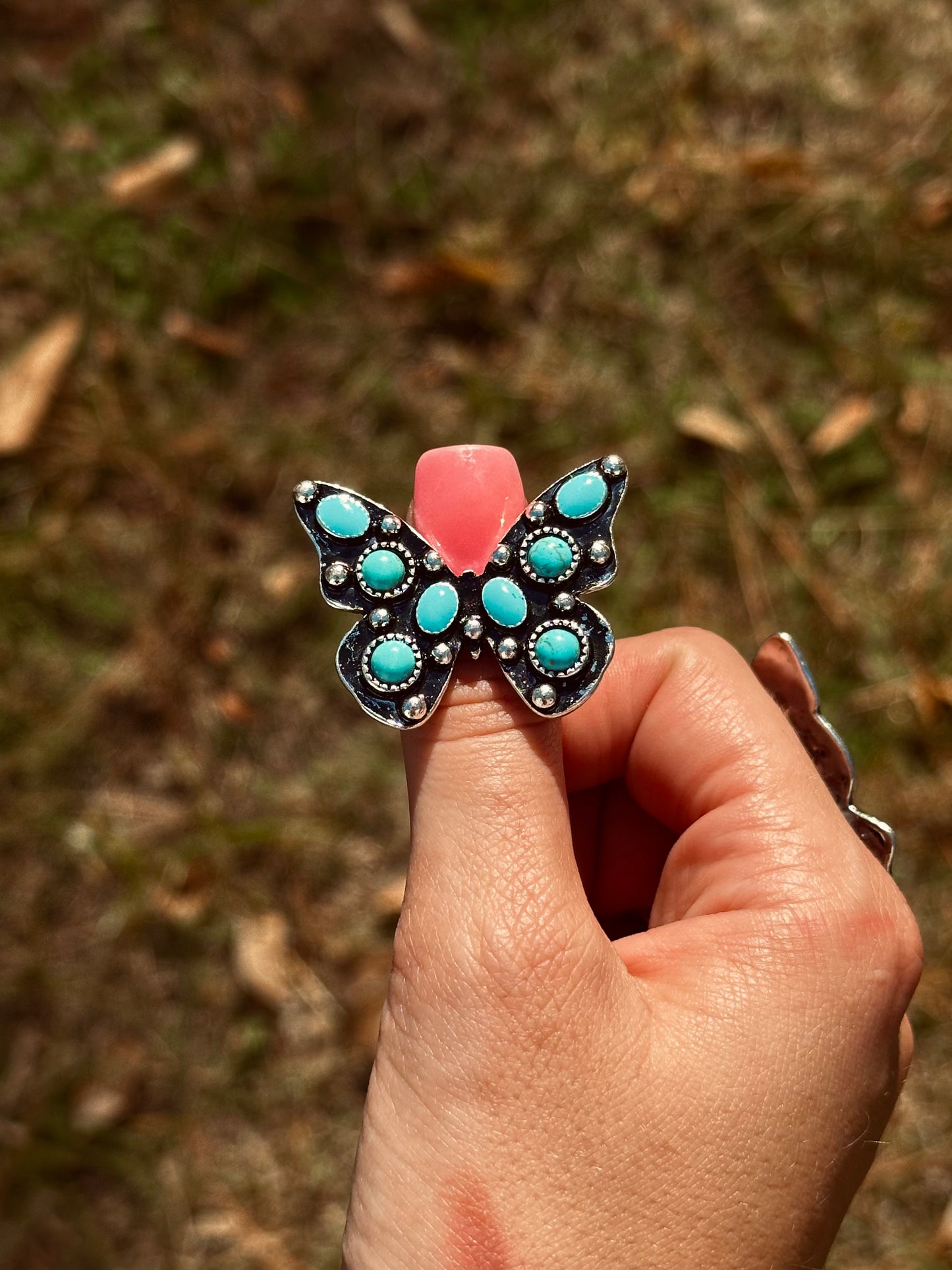 Adjustable Stella butterfly ring