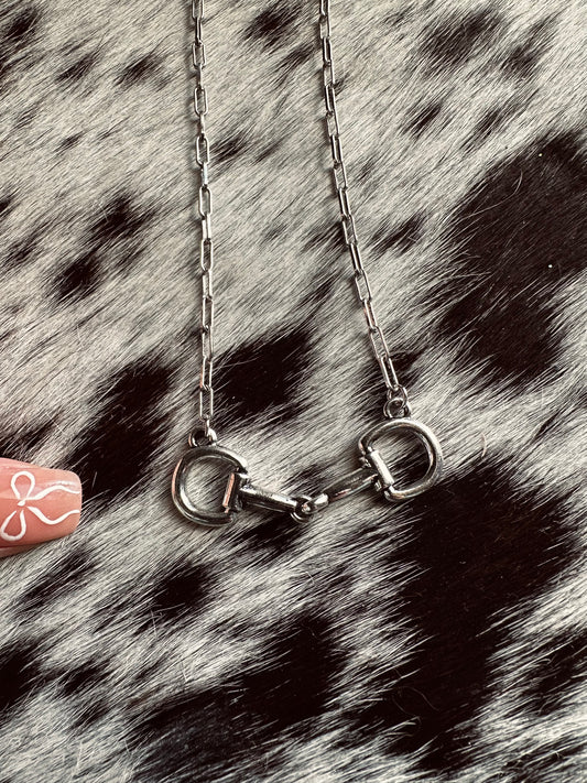 Snaffle bit necklace