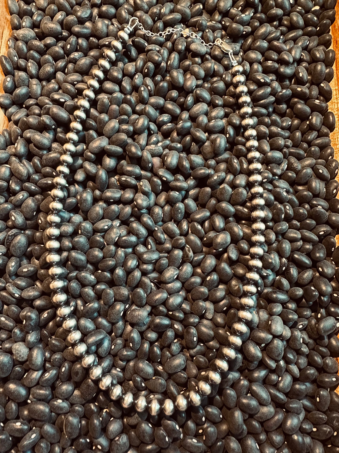 6mm 16” Sterling silver pearl necklace