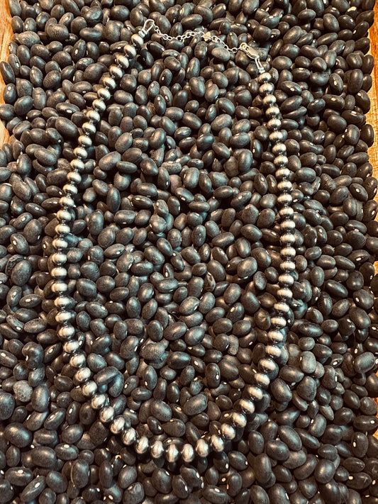 6mm 16” Sterling silver pearl necklace