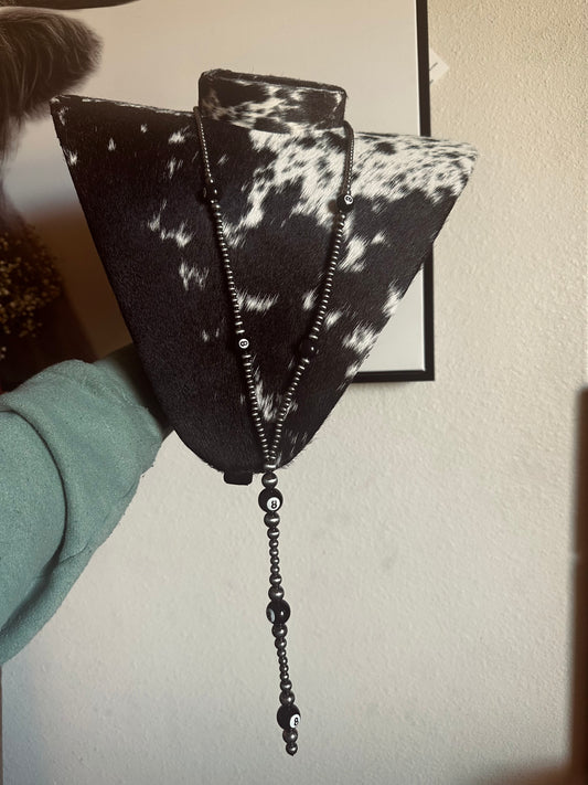 8 ball lariat necklace