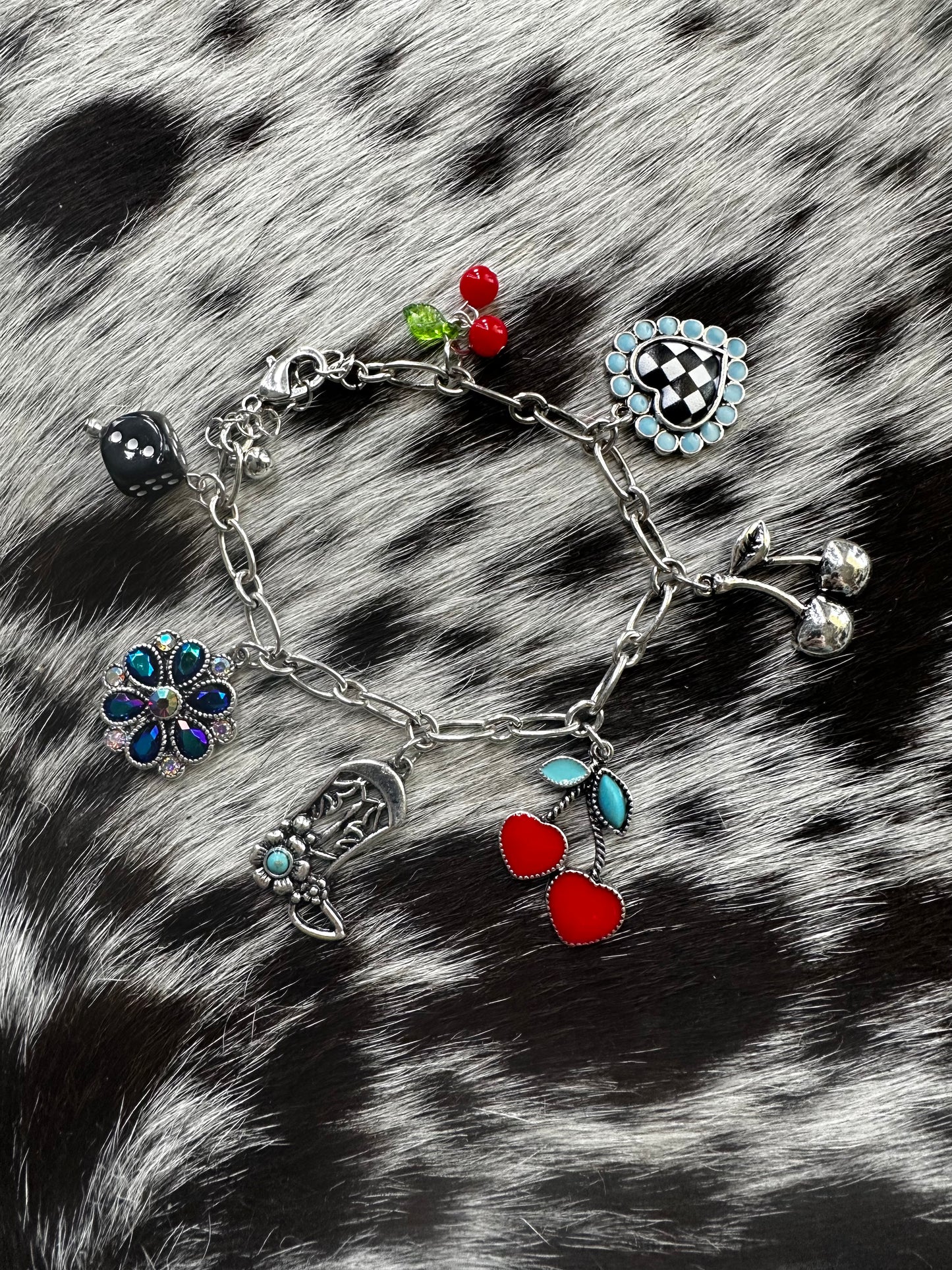Cherry charm bracelet