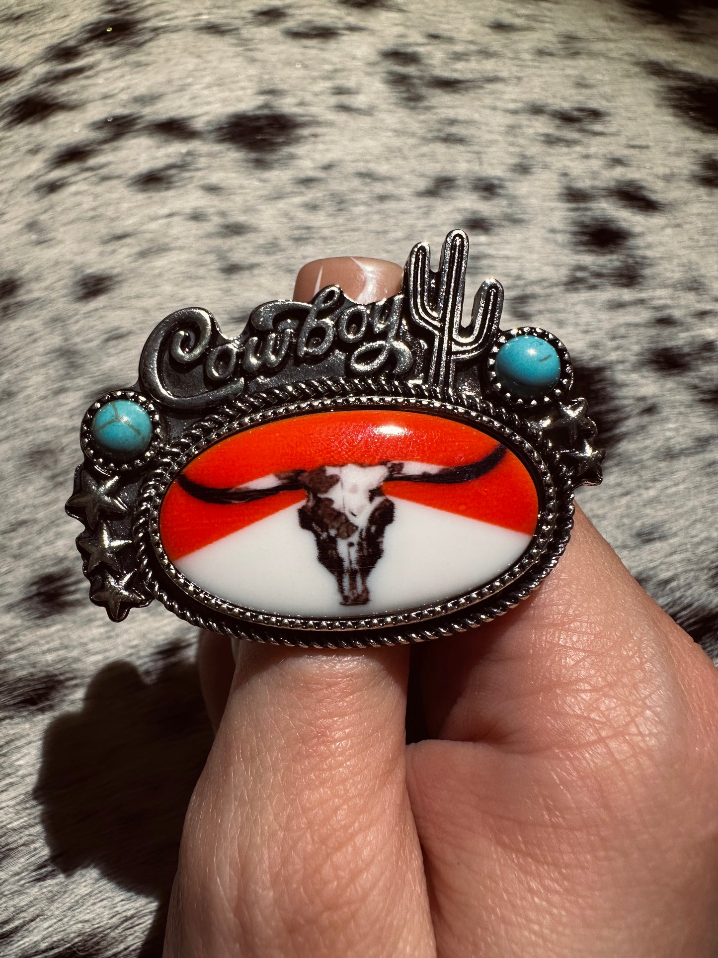 Adjustable cowboy ring