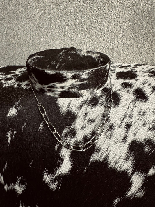 White gold dipped shar necklace