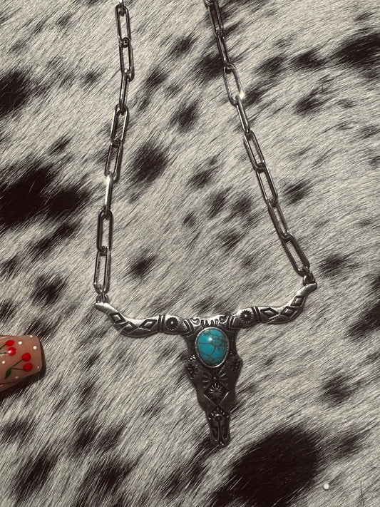 Longhorn necklace