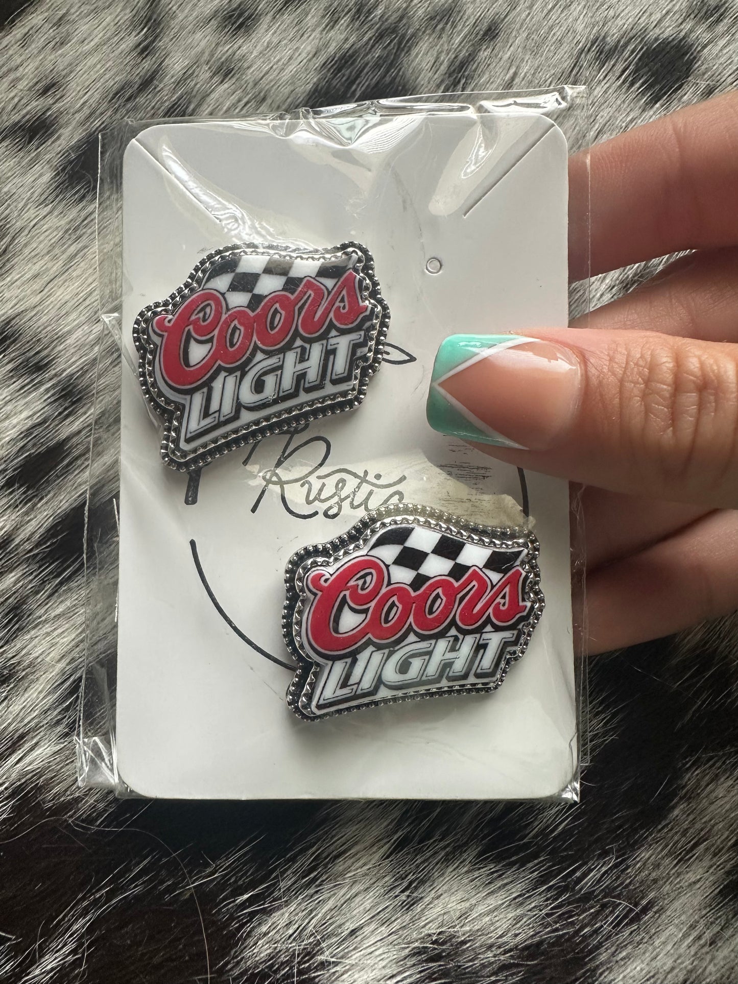Coors light earrings