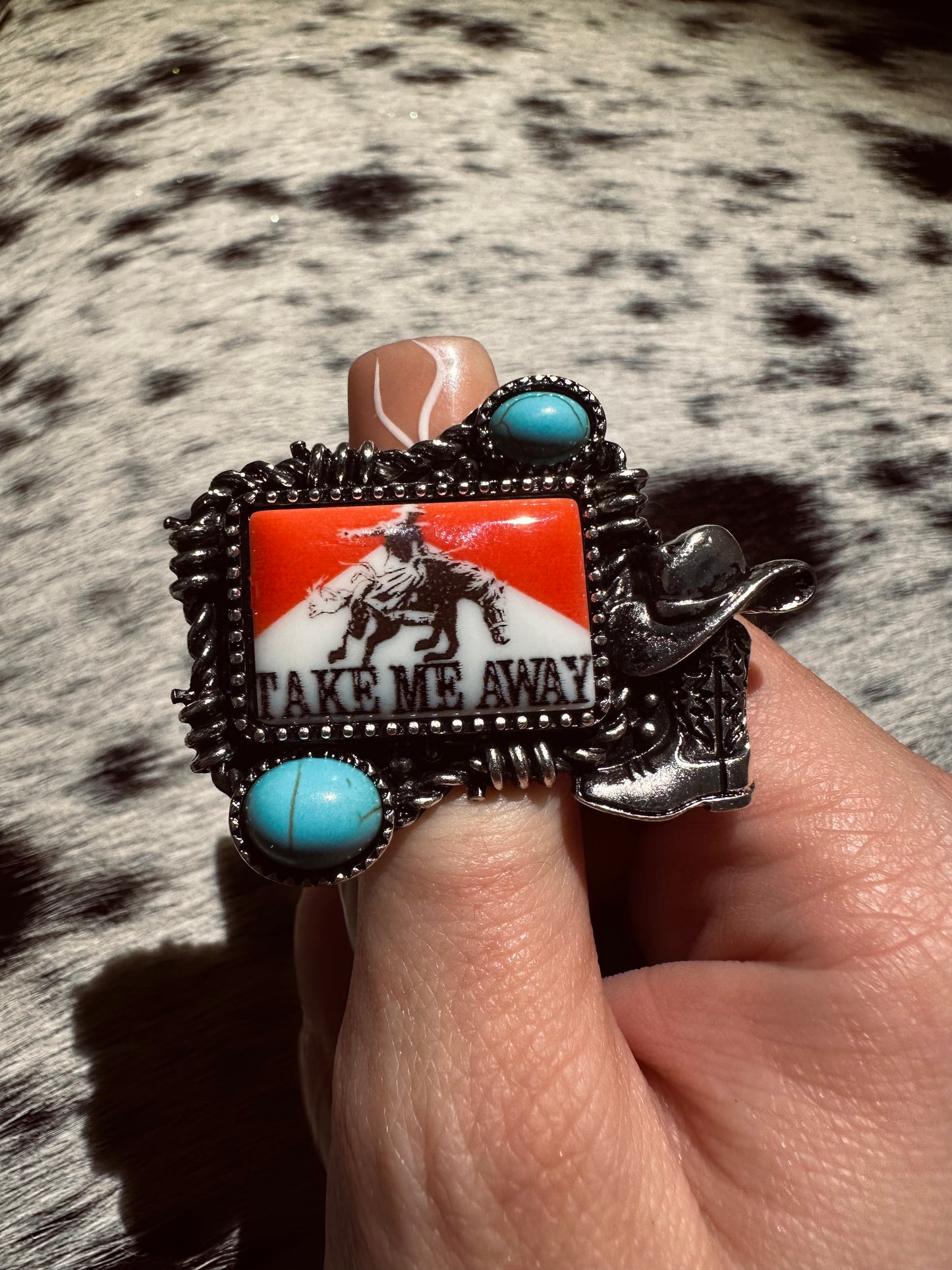 Adjustable take me away ring