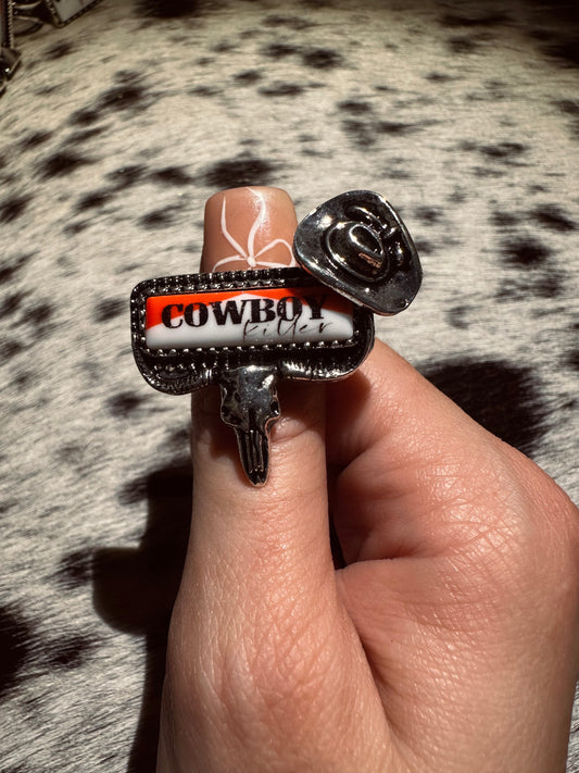 Adjustable hat cowboy killer ring