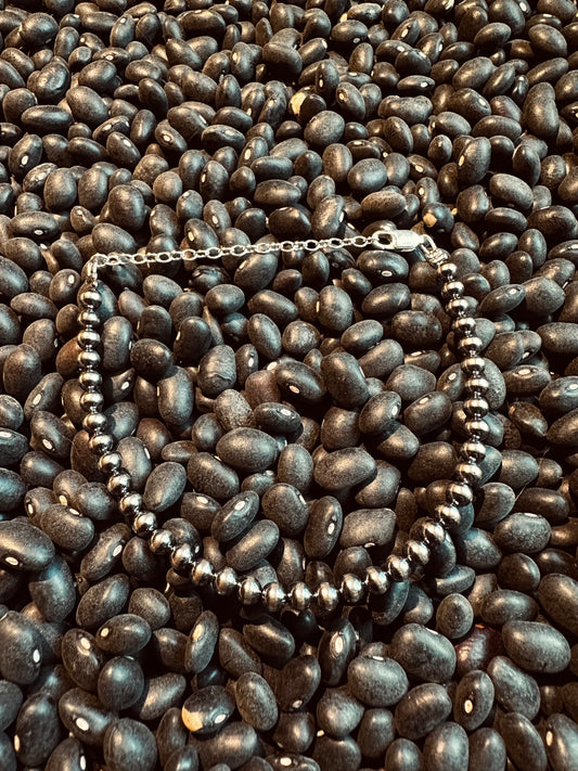 4mm sterling silver pearl bracelet