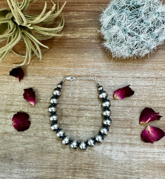 10mm sterling silver bracelet