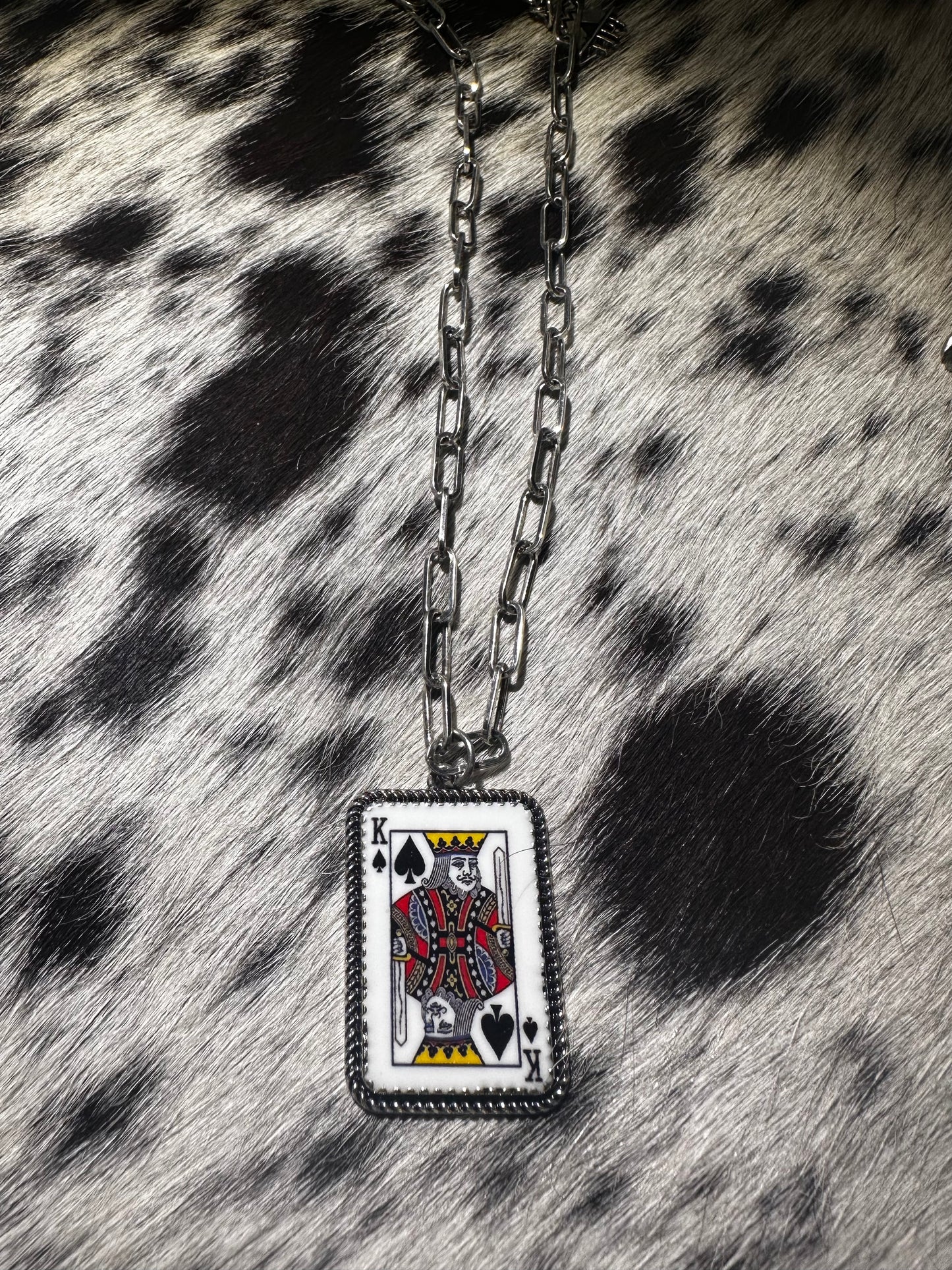 King of spades necklace