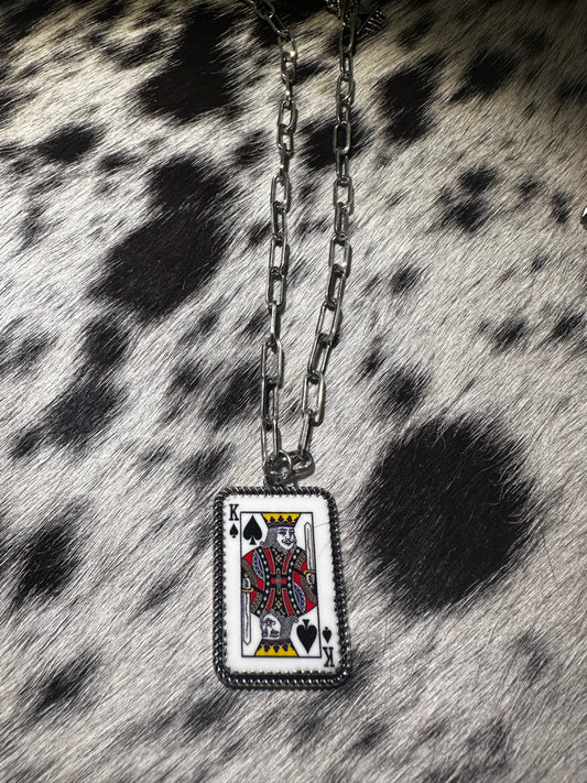 King of spades necklace