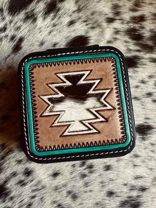 Cowhide jewelry box