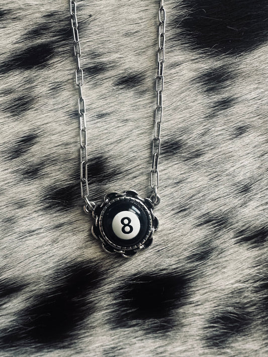8 ball necklace