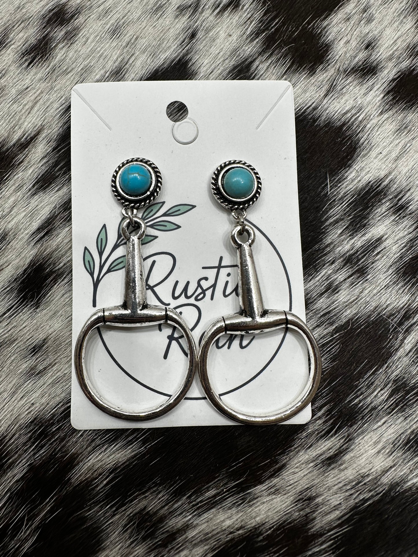 Half snaffle bit earrings