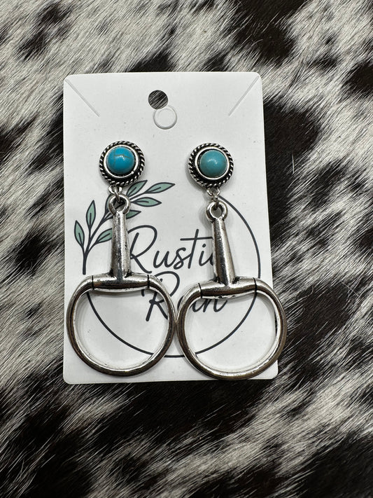 Half snaffle bit earrings