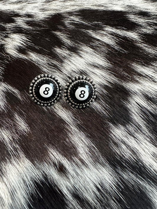 8 ball earrings