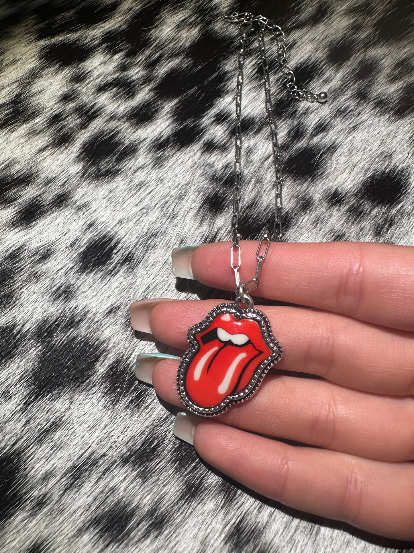 Rolling Stones necklace